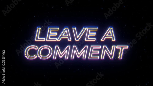 Leave a Comment Neon Sign Text with Classic Retro Theme