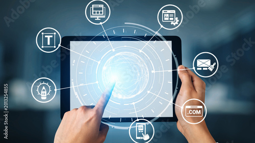 Foto The concept of website design focuses on user experience and functionality
