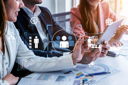 Foto A concept of a unified business strategy