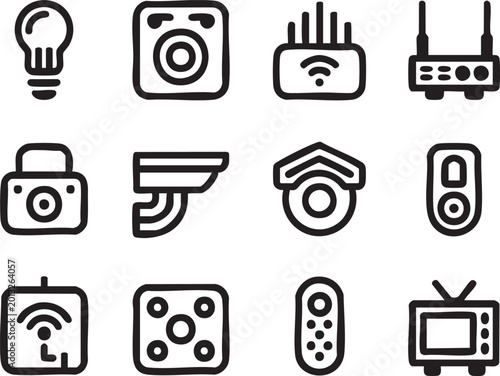 Business analytics finance dashboard icon pack
