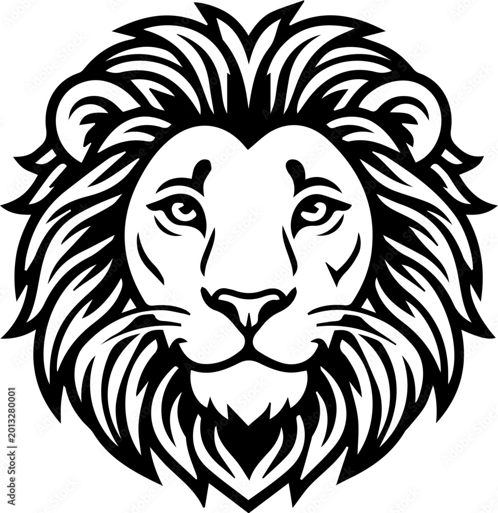 Obraz premium lion head vector 2