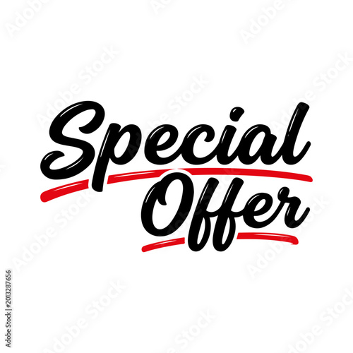 Professional Special Offer typography for marketing and sales. High-quality EPS, JPG, and transparent PNG formats included for prints and web ads.