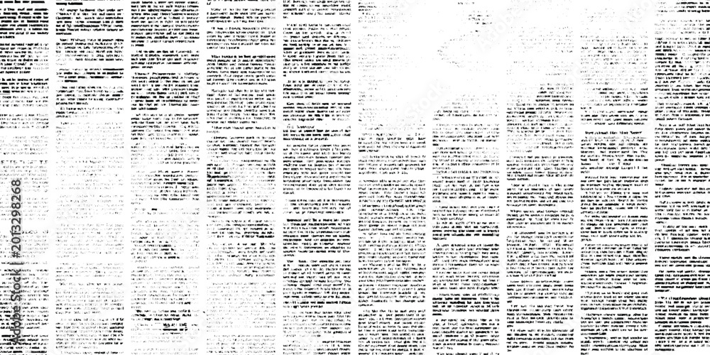 Obraz premium Abstract Black And White Newspaper Texture With Transparent Background, Faded Editorial Layout, Distressed Print Surface And Vintage Monochrome Media Collage Design