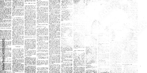 Tableau sur toile Distressed Vintage Newsprint Texture Background Featuring Transparent Center Are