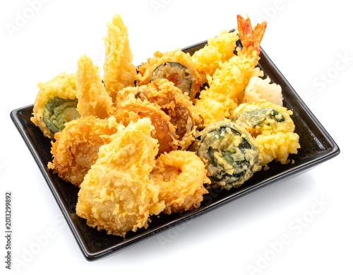 Crispy fried chicken tenders with honey mustard dipping sauce