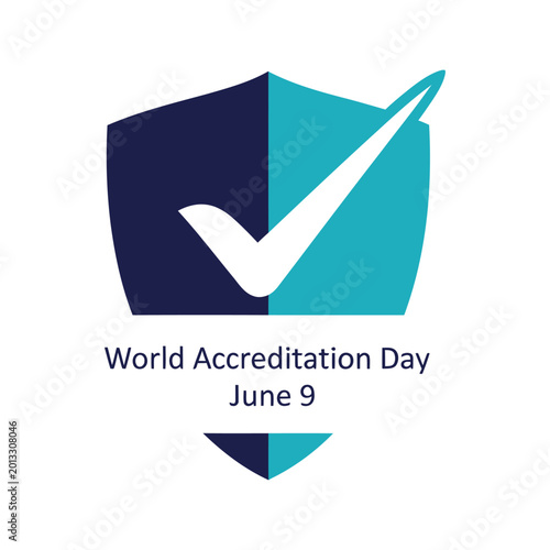 World accreditation day logo with checkmark Free Download World accreditation day logo with checkmark - GFXLoad