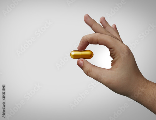 Obraz na płótnie Arginine And Amyloid Deposition supplement as memory supplements or psychotropic