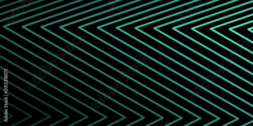 An artistic 3d vector illustration featuring an abstract blue and black and cyan striped background with a grid texture and light lines for a stylish wallpaper design