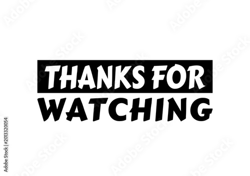 Thanks For Watching Stock Vector