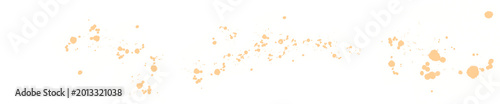 Copper Brown Paint Splatter and Ink Splash, Rust Color Liquid Spray Texture Isolated on Transparent Background, Vintage Grungy Abstract Element for Design