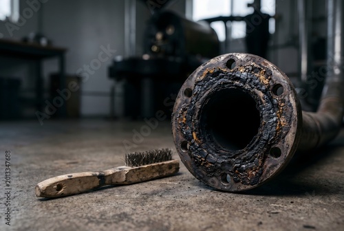 Coffee roaster exhaust duct with hard carbonized tar and chaff