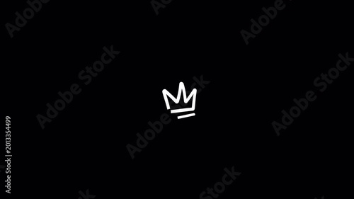  doodle hand drawn crown scribbles elements 4k in transparent background