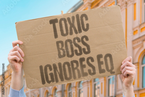 Foto "Toxic Boss Ignores EQ" Emotionally unaware managers correlate with elevated workplace attrition