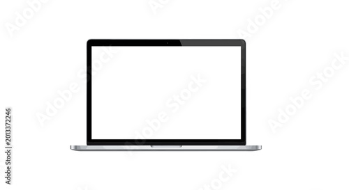 Laptop computer device technology silver.