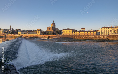 Tableau sur toile Florence Waterfall at Sunset