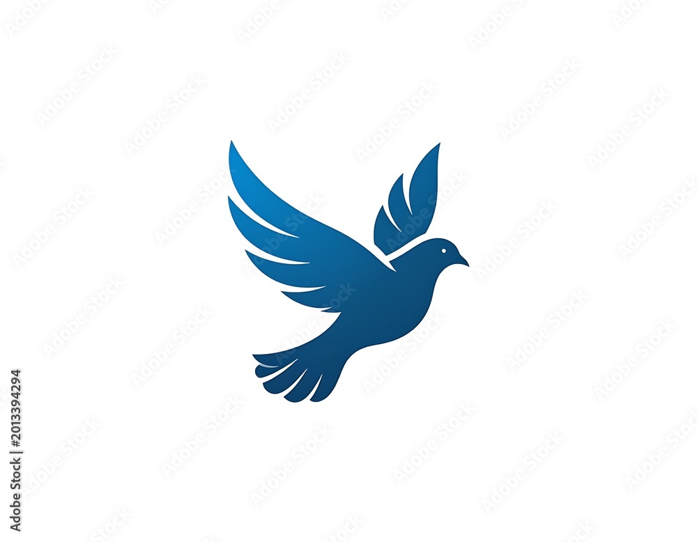Fototapeta premium A blue bird in flight