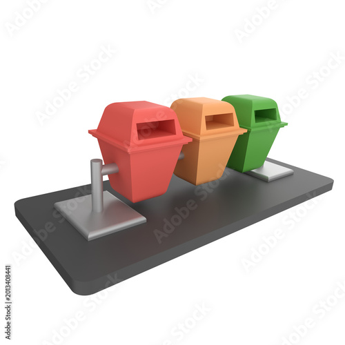 Trash Can 3D Icon