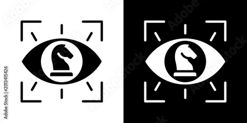 Foto Strategic Vision Icon Set Multiple Style Collection