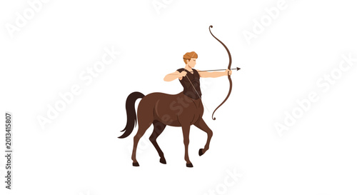 Centaur Archer Drawing Bow, Mythological Creature, Fantasy Warrior