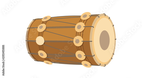 Traditional Indian Dholak Drum - Musical Instrument, Percussion, Folk Music