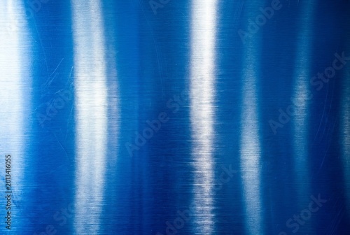 Abstract Blue and White Vertical Streaks Background Texture.