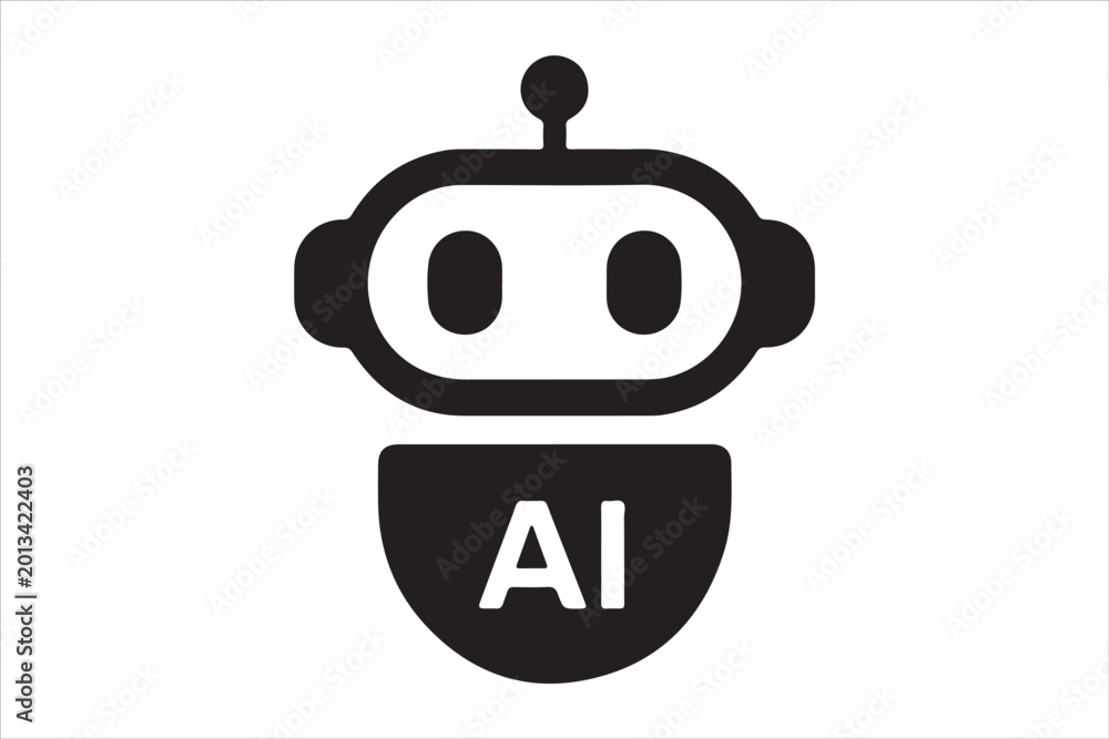 Obraz premium AI Robots Communication Concept Artwork