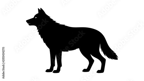 wolf silhouette