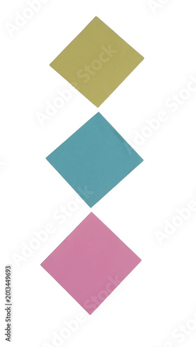 Free Download Three colorful diamond shapes stacked vertically - GFXLoad