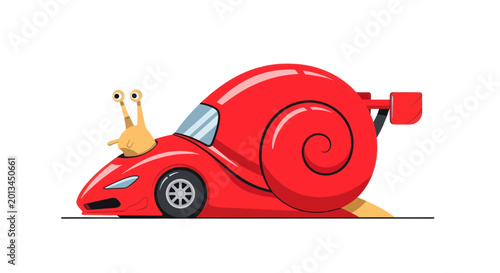 Fotografie Snail Car Hybrid: Slow Speed Concept