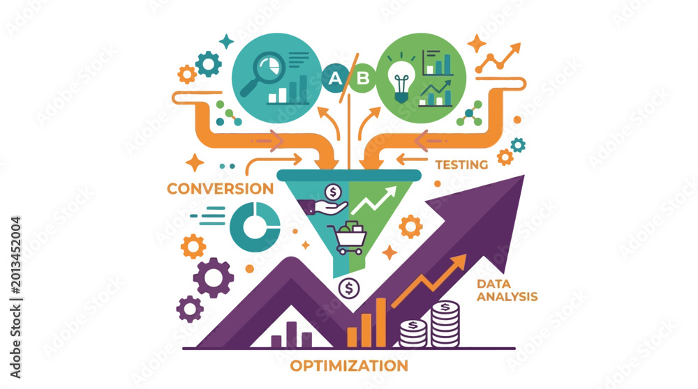 Photos Business optimization process flow chart.