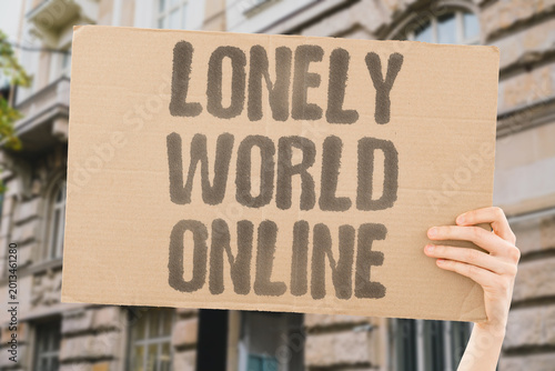 Fotografía "Lonely World Online" Global connection paradoxically deepens social alienation