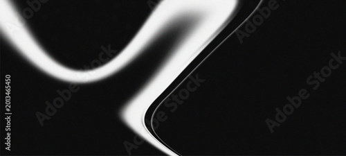 Abstract Liquid Chrome Texture Background with Dark Grainy Gradient and Retro Cyberpunk Aesthetic