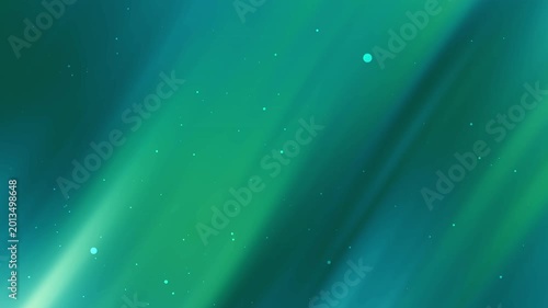 Abstract Teal Aurora Background with Soft Light Rays and Particles