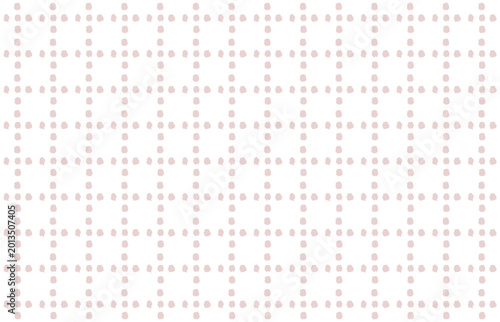 Hand drawn dot grid dusty pink seamless pattern background feminine stationery checkered texture vector