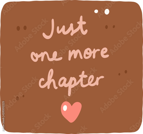 Canvastavla Just One More Chapter Patchwork