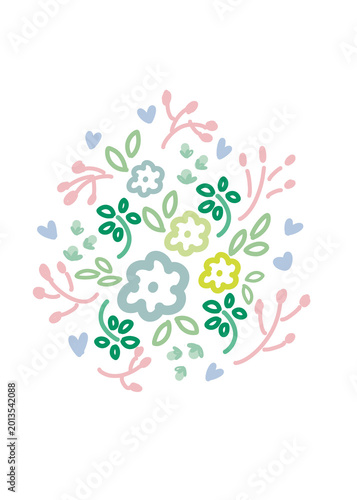 abstract floral background colorful