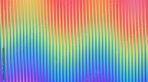 Vibrant rainbow colored gradient background with vertical lines pattern