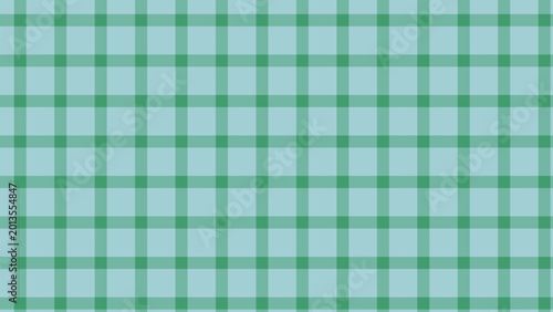 Foto A light blue and green classic gingham checkered fabric pattern creates a soothi