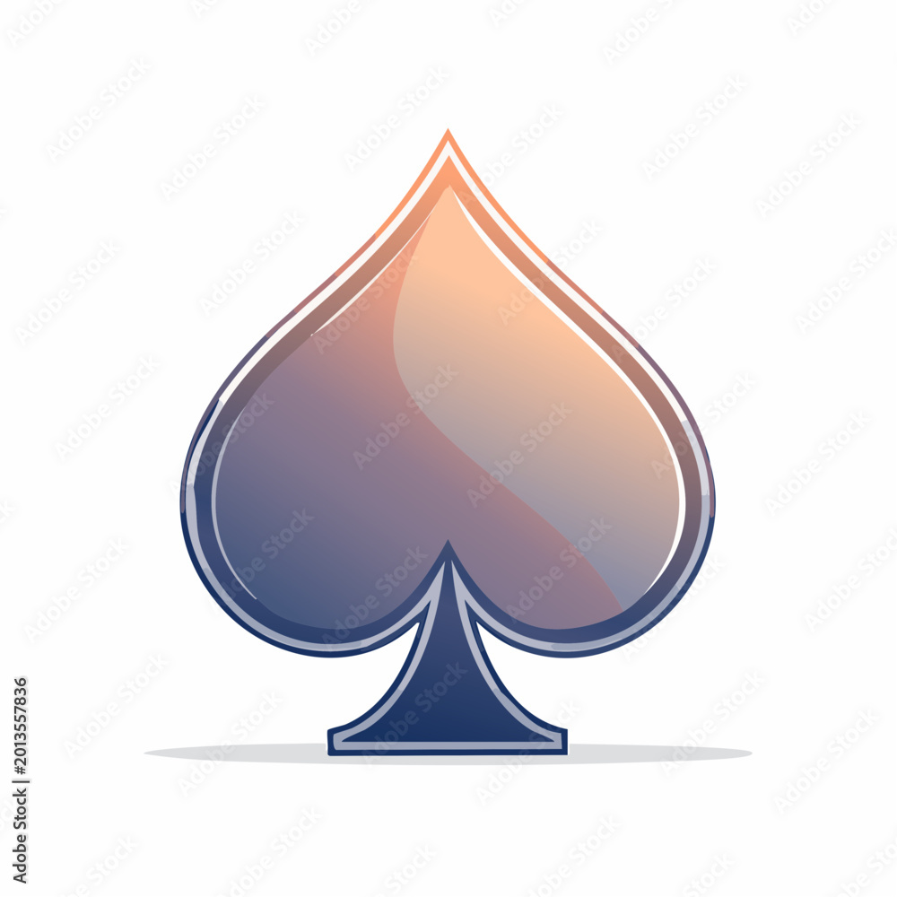 Fototapeta premium Spade Playing Card Symbol
