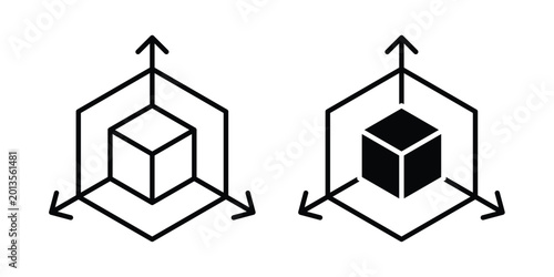 Fotografie Bim icon vector concept set