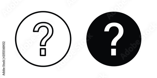 Konstfotografi Interrogation icon vector concept set