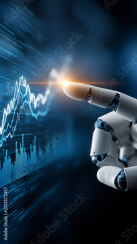 AI touch the trend of graph...