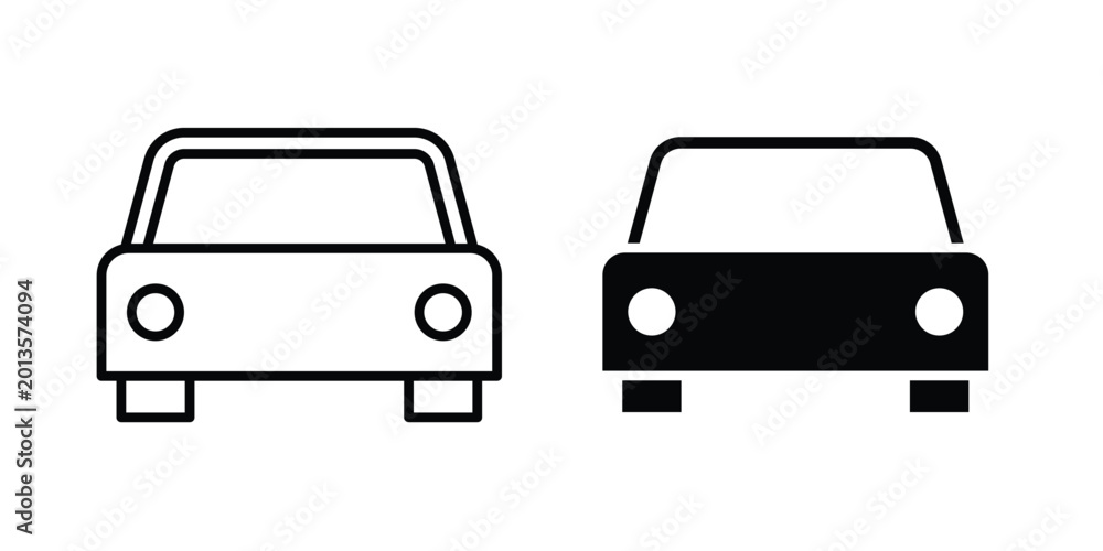 Fototapeta premium Taxi icon vector concept set