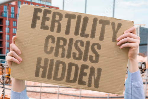Tableau sur toile "Fertility Crisis Hidden" Reproductive health decline in men receives little mainstream medical attention