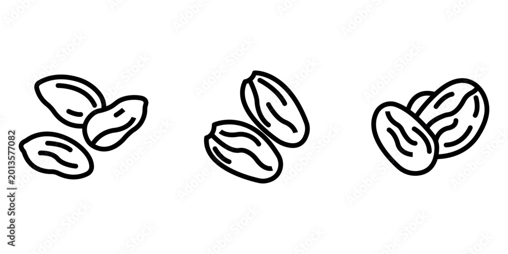 Obraz premium dates outline or line icon design bundle.