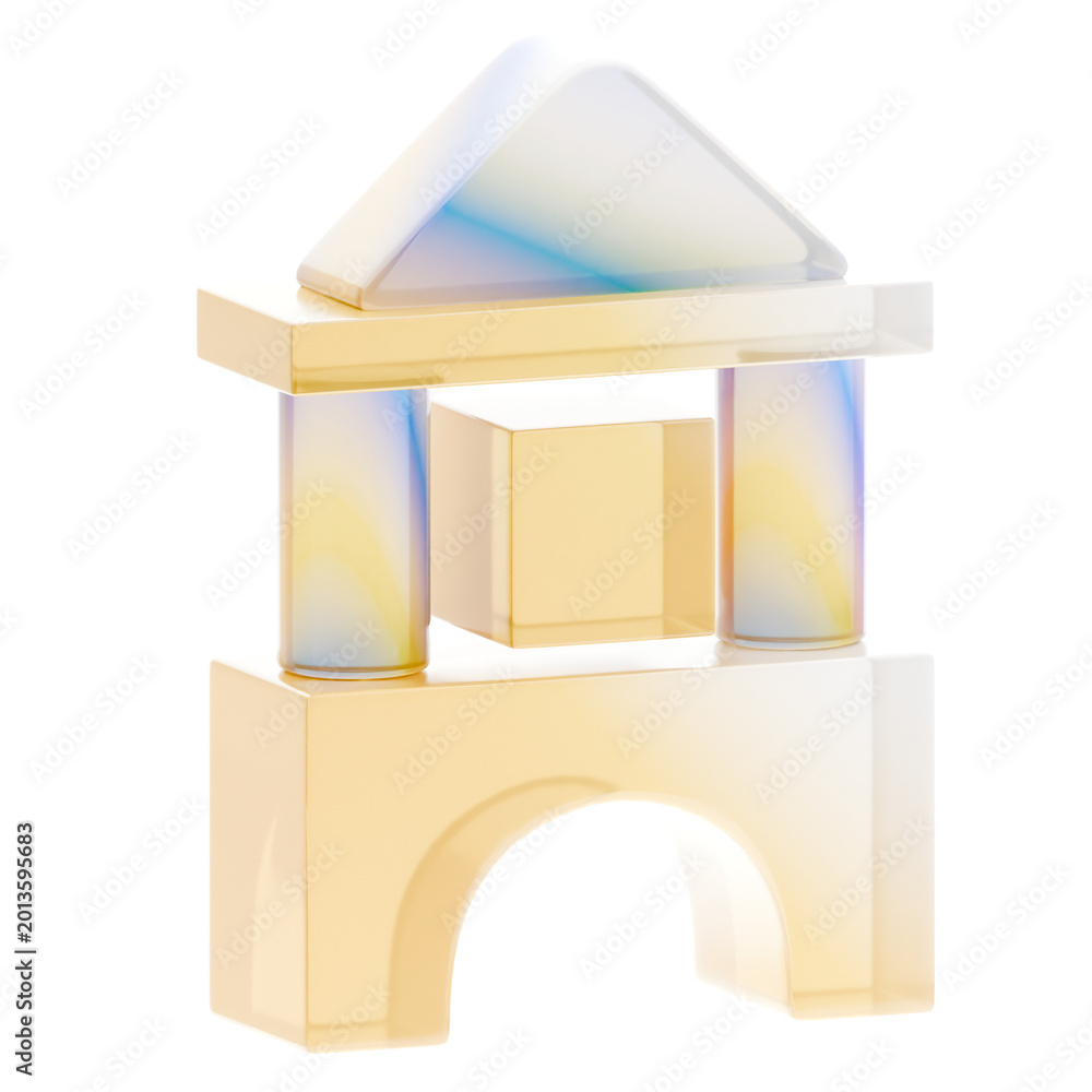 Obraz premium 3D Cute School Kids Icon Teacher Education Preschool Kindergarten Toy Children Study Learning Academic Cartoon
