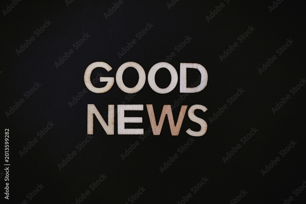 Fototapeta premium good news write 