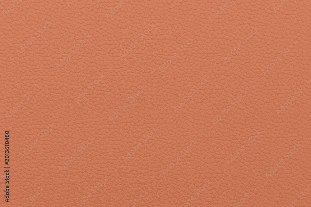 Fototapeta premium genuine leather texture. brandied melon uniform pastel background