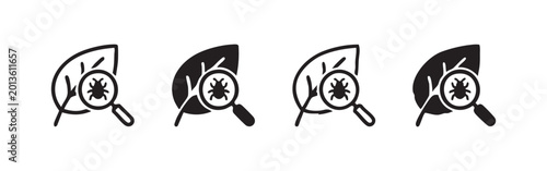 Bild auf Leinwand Solid home pest control and extermination icon, representing bug infestation in a house, vector