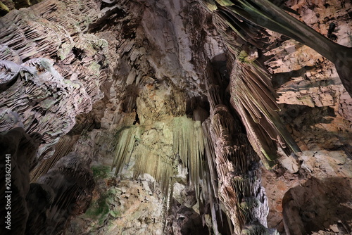 Fascinating limestone cave in the Upper Rock Nature Reserve of Gibraltar